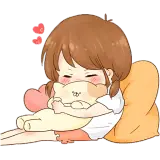 Figurinha de Amor para WhatsApp