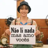 Figurinha de texto para WhatsApp