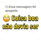 Figurinha de texto para WhatsApp