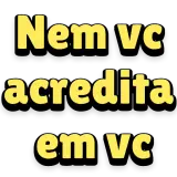 Figurinha de texto para WhatsApp