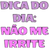 Figurinha de texto para WhatsApp