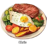 Figurinha de Comida para WhatsApp