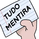 Figurinha de texto para WhatsApp