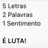 Figurinha de texto para WhatsApp