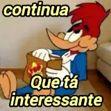 Figurinha de Pica-Pau para WhatsApp