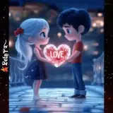 Figurinha de Amor para WhatsApp