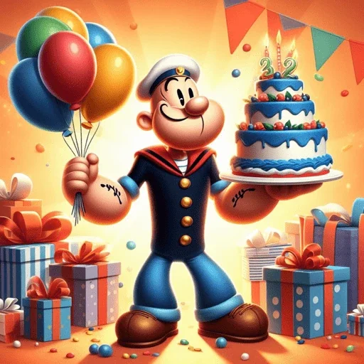 Figurinha para WhatsApp — Feliz Aniversário