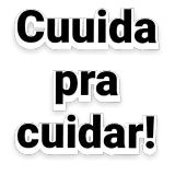 Figurinha de texto para WhatsApp