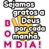 Figurinha de Saudações para WhatsApp