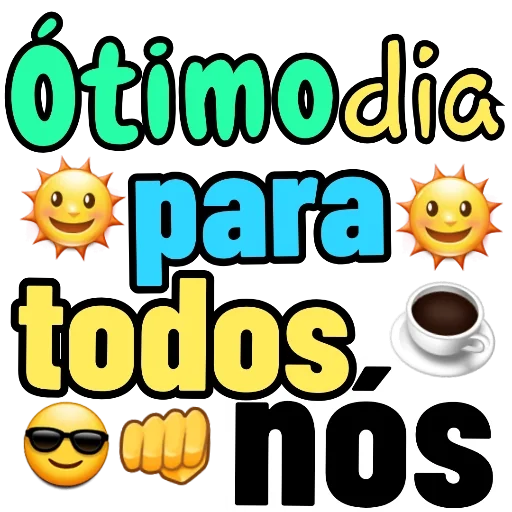 Figurinha para WhatsApp — Saudações