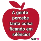 Figurinha de texto para WhatsApp