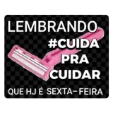 Figurinha de texto para WhatsApp