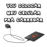 Figurinha de texto para WhatsApp