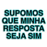 Figurinha de texto para WhatsApp