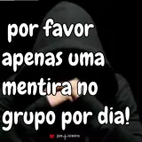 Figurinha de texto para WhatsApp