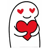 Figurinha de Amor para WhatsApp