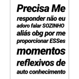 Figurinha de texto para WhatsApp