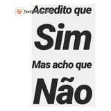 Figurinha de texto para WhatsApp