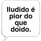 Figurinha de texto para WhatsApp