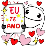 Figurinha de Amor para WhatsApp