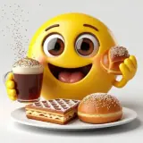 Figurinha de Comida para WhatsApp