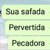 Figurinha de texto para WhatsApp