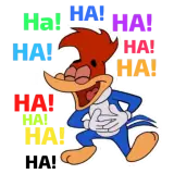 Figurinha de Pica-Pau para WhatsApp