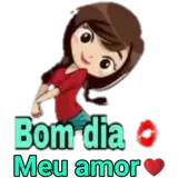 Figurinha de Bom Dia para WhatsApp