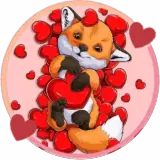 Figurinha de Amor para WhatsApp