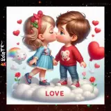 Figurinha de Amor para WhatsApp