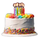 Sticker de Feliz Aniversário para WhatsApp