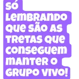 Figurinha de texto para WhatsApp