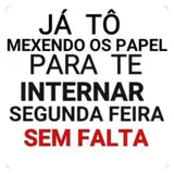 Figurinha de texto para WhatsApp