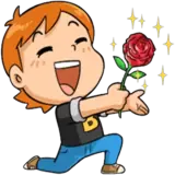 Figurinha de Amor para WhatsApp