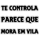 Figurinha de texto para WhatsApp