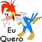 Figurinha de Pica-Pau para WhatsApp