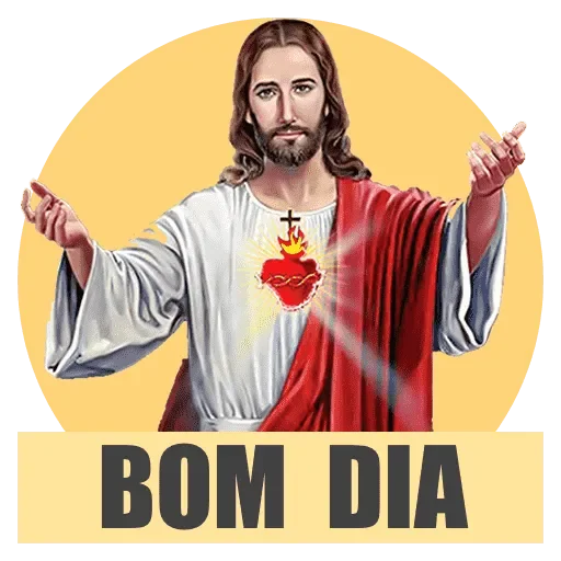 Figurinha para WhatsApp — religião