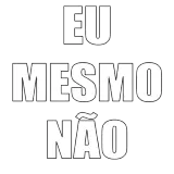 Figurinha de texto para WhatsApp