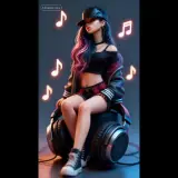 Figurinha de Música para WhatsApp