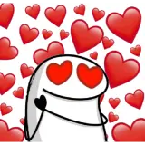 Figurinha de Amor para WhatsApp