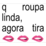 Figurinha de texto para WhatsApp