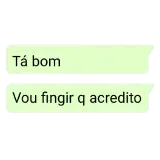 Figurinha de texto para WhatsApp