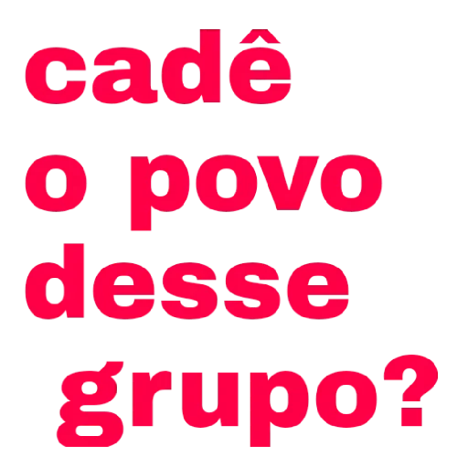 Figurinha para WhatsApp — texto