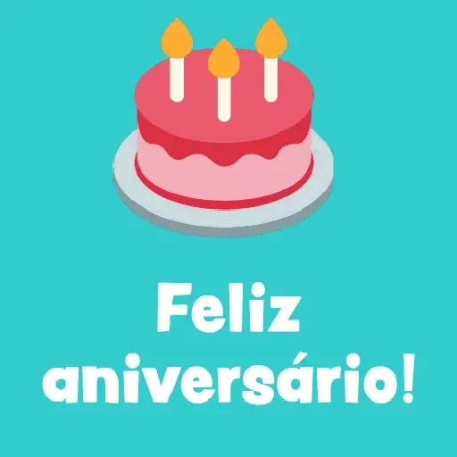 Figurinha para WhatsApp — Feliz Aniversário