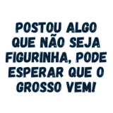 Figurinha de texto para WhatsApp