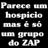 Figurinha de texto para WhatsApp