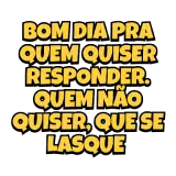 Figurinha de texto para WhatsApp