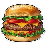 Figurinha de Comida para WhatsApp