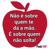 Figurinha de texto para WhatsApp