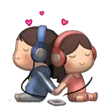 Figurinha de Amor para WhatsApp